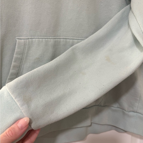 PINK Victoria’s Secret Mint Half Zip Sweatshirt Pullover Size Large - Picture 6 of 7